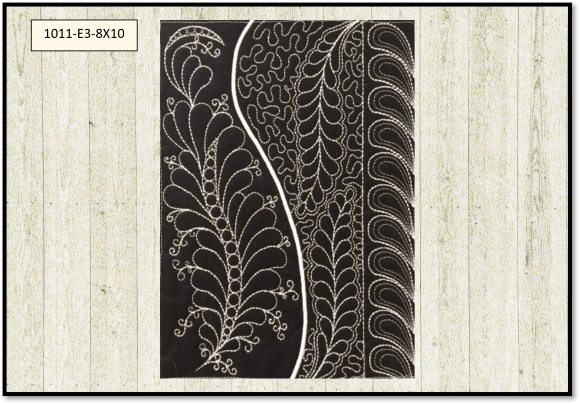 A Feather Medley-Quilt Block E3