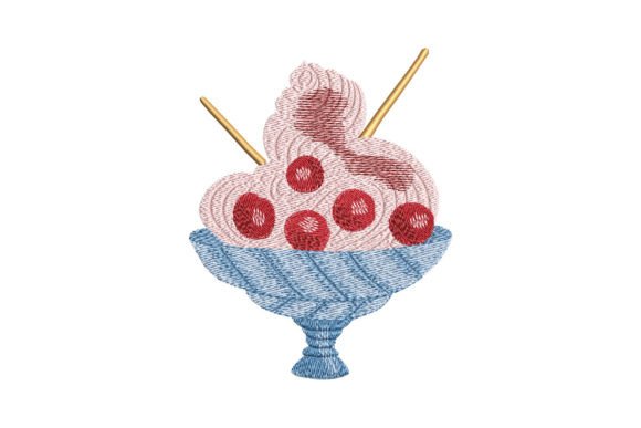 Cherry Ice Cream Embroidery Review