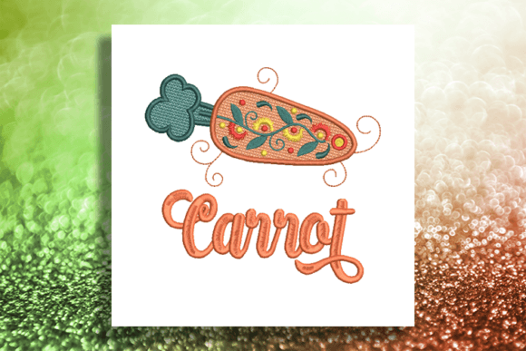 Delicate Carrot Embroidery