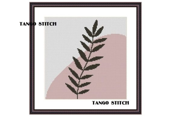 Easy Cute Abstract Leaf Cross Stitch