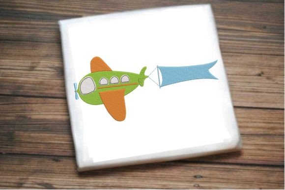 Elegant Baby Plane with Flying Flag