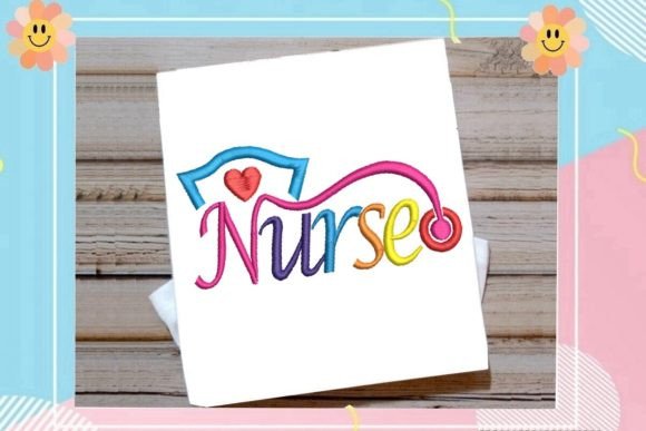 Nurse Caring Heart - Colorful Stethoscope Design