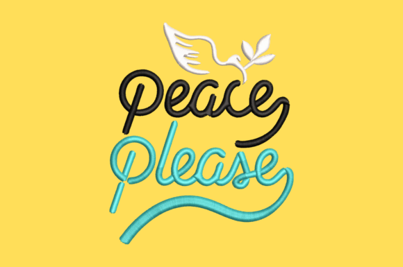 Peace Please Embroidery Design Review