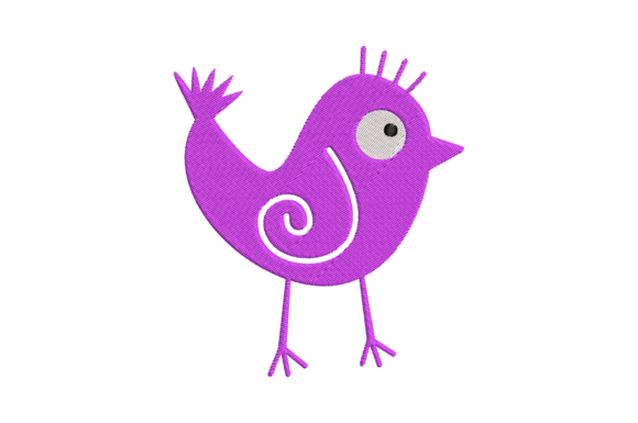 Pretty Bird Embroidery Design
