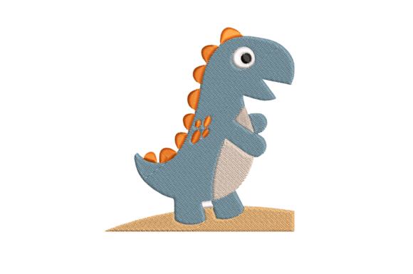 Pretty Dinosaur: A Charming Embroidery Design for Meaningful Gifts