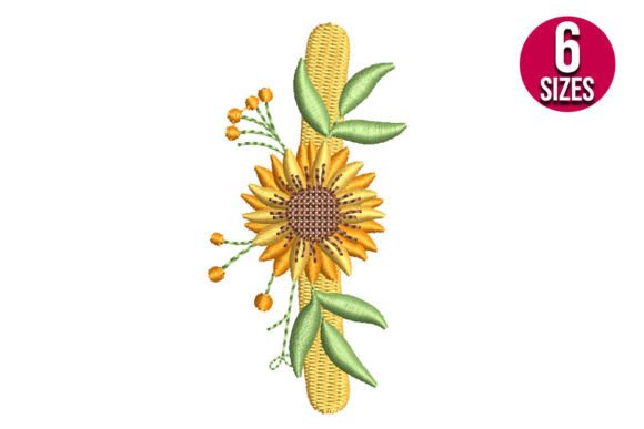 Sunflower Alphabet Letter I